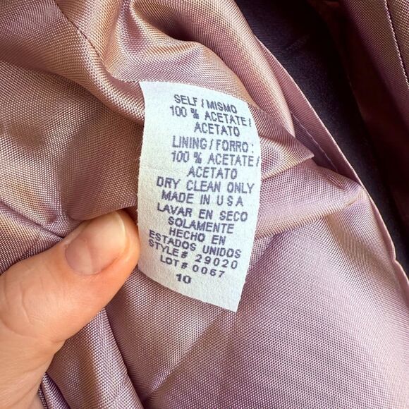 Vintage 90s Crimson by Lawrence Kurtz Taffeta Maxi Ball Skirt & Beaded Belt NWT - Picture 14 of 14